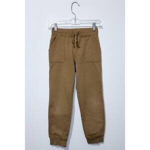 Tommy Bahama Boys Jogger Pants M 7-8 Beige Elastic Waist Pockets Drawstring